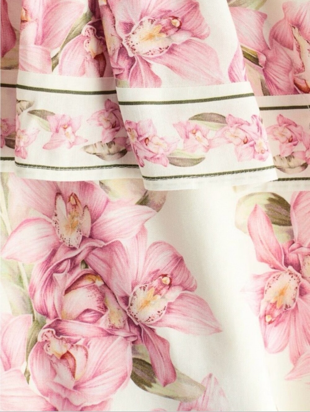 H&M FLORAL LINEN-BLEND PEPLUM DRESS SIZE M - Picture 8 of 16